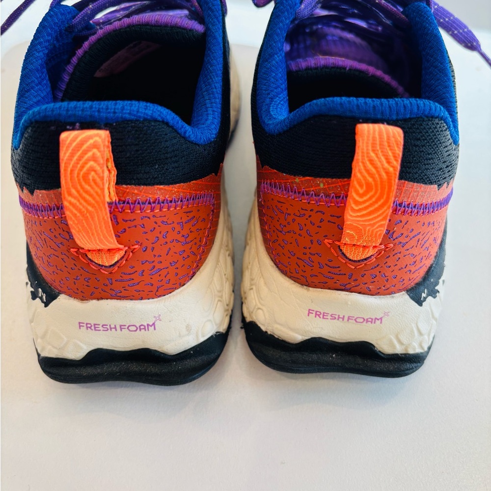 New Balance Fresh Foam X Hierro V6 Trail Running Sneakers color purple/poppy 8.5 - Picture 3 of 10